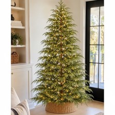 Stunning 7.5 Ft Christmas Cypress Tree - 350 LED Lights for Indoor Festivities