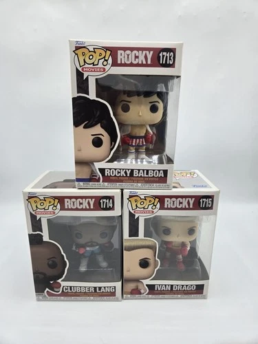 Funko POP! Movies: Rocky - Lot Of (3) Full Set #1713 #1714 #1715 Clubber, Ivan