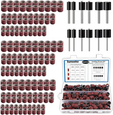 Sanding Drum Set for Dremel Rotary Tools-Includes 138 Aluminum Oxide Sanding Sle