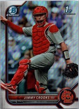 2022 Bowman Draft Jimmy Crooks III Chrome Refractor St. Louis Cardinals #BDC-178