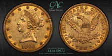 1894-O $10 Liberty Gold Eagle CAC - AU 55