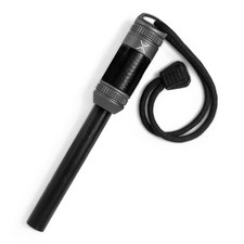 Exotac fireROD XL Ferro Rod with Tinder Storage, Lifetime Warranty (Gunmetal)