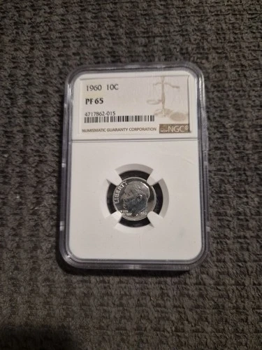 1960 Roosevelt Dime NGC PF65 Silver Proof Coin 10C