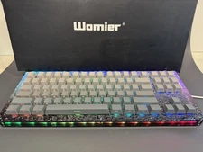 Womier s-k87 Ripple Acrylic RGB Keyboard, new in box, TKL gaming keyboard 