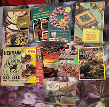 Vtg Cooking and Recipe Booklets lot of 10 for junk journaling ephemera
