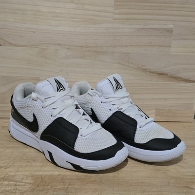 Nike Ja 1 Scratch 2.0 Mens Size 7.5 White Black Athletic Basketball Shoe Sneaker