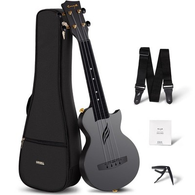 Enya Nova U Mini Soprano Ukulele 21  Carbon Fiber   21 inch, Black