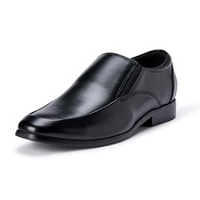 AEMN97409F25 AMAZON ESSENTIALS MEN'S ELASTICATED APRON TOE LOAFER SIZE 10 BLACK
