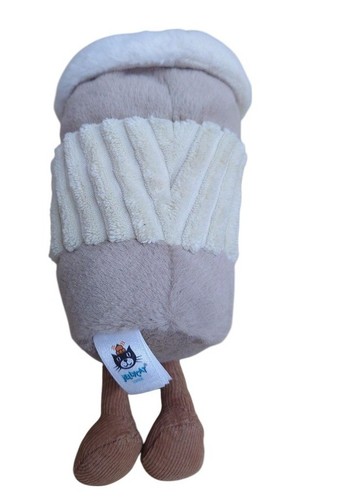 Jellycat Coffee To Go Plush Soft Toy Collectable 8670sh Beige Cream - Picture 2 of 9