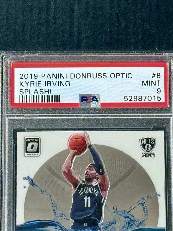 2019-20 Panini Donruss Optic No.8 Kyrie Irving Splash PSA 9 Nets - Image 3 of 3