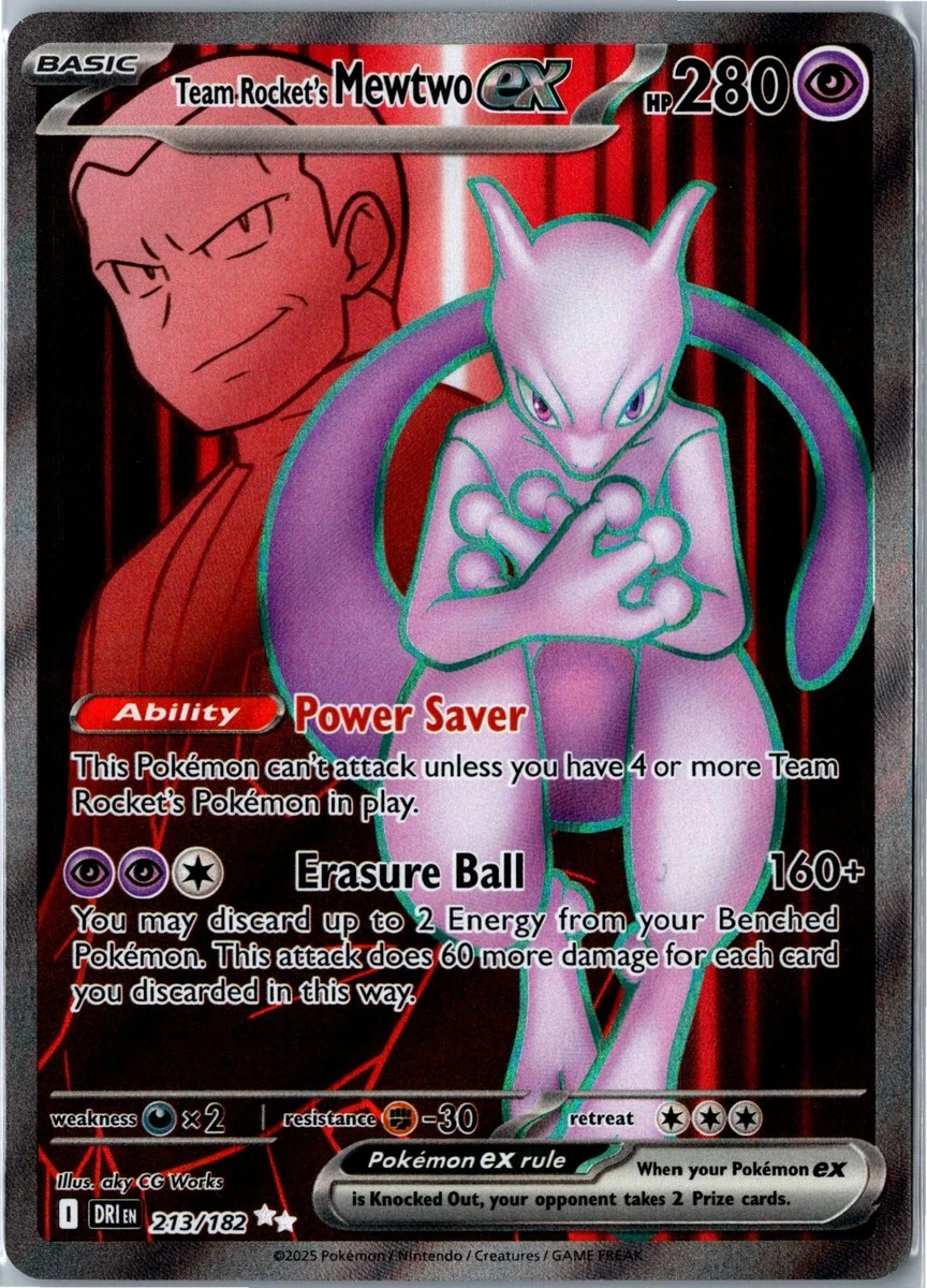 Team Rocket's Mewtwo Ex 213/182 Sv10: Destined Rivals for sale | eBay