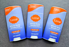 3 PK Lume SOFT POWDER Whole Body Deodorant 2.6 oz Smooth Solid Stick, NEW Sealed
