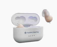 Audien Hearing Atom Pro 2 Rechargeable OTC Hearing Aids with UV Cleaning
