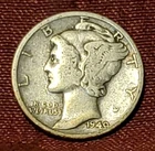 1940-D Mercury Dime 90% Silver Free Shipping