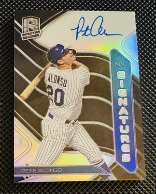 2021 Panini Spectra - Spectra Signatures Pete Alonso #SPS-PA /99 (AU)