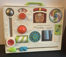 Nice CLASSIC Vintage Fisher Price Activity Center Baby Busy Box Hanging Crib Toy