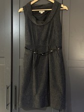 Monsoon work dress grey wool 10-12
