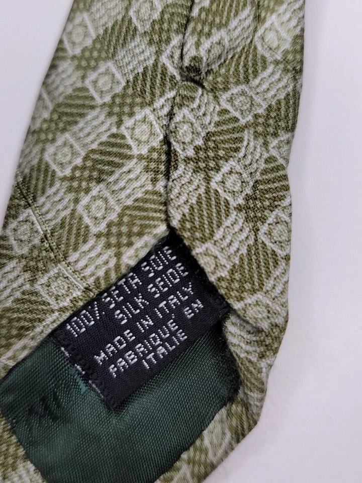 Giorgiio Armani Mens Formal Necktie 56"Lx56"W Green Neck Tie  - Image 4 of 4