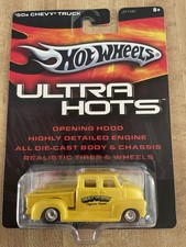 Hotwheels Ultra Hots 50s Chevy Truck Diecast Metal - Red Line Tires -real Riders