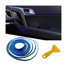Car Interior Trim Strips,Universal 9.8 ft Car Electroplating Decoration Styli...