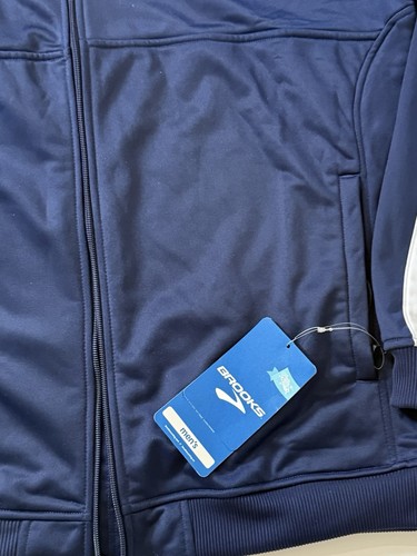 Brooks Equilibrium Technology Tienken II Mens Jacket Navy Blue Size Medium - Picture 11 of 13