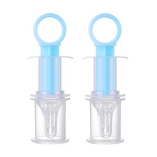 BabyX Kids Baby Oral Syringe Dispenser with Pacifier Tip Adapter 10ml. 2 Pack