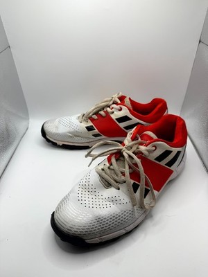 Gray-Nicolls GN5 Velocity 2.0 Mens 9 Sneaker White Red Rubber Cricket Shoes