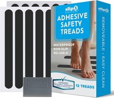 Adhesive Anti-Slip Safety Treads, Non Slip Shower Stickers, Reliable Grip for