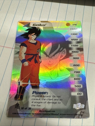 Goku Dragonball Z TCG CCG 2000 Score #179 Holo Foil Saiyan Saga
