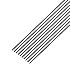 10 PCS Carbon Fiber Rod 1x400mm Solid Matte Round Bar For RC Aircraft Car