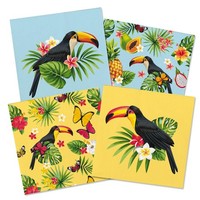 Servietten Toucan 33X33Cm/20
