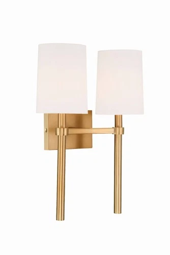 Crystorama Bromley 18 1/4"H Vibrant Gold 2-Light Wall Sconce - Picture 4 of 6