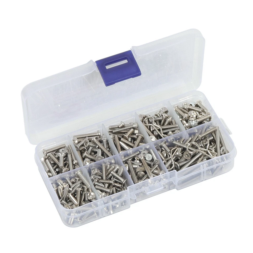 1 Box Stainless steel Screw Nuts For Axial SCX10 III Capra 1.9UTB RC Crawler Car - Image 4 of 4