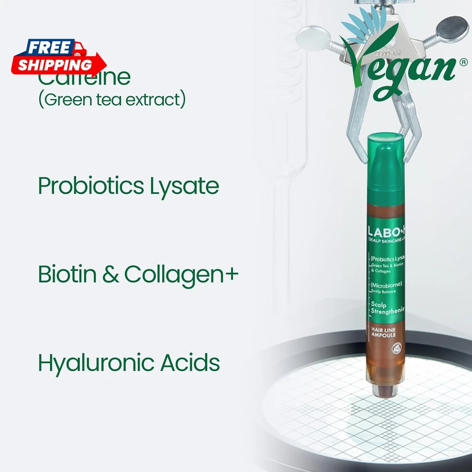 Suero enrollable fortalecedor del cuero cabelludo para masaje diario y crecimiento del cabello | Vegano Anti Foto 3 de 4