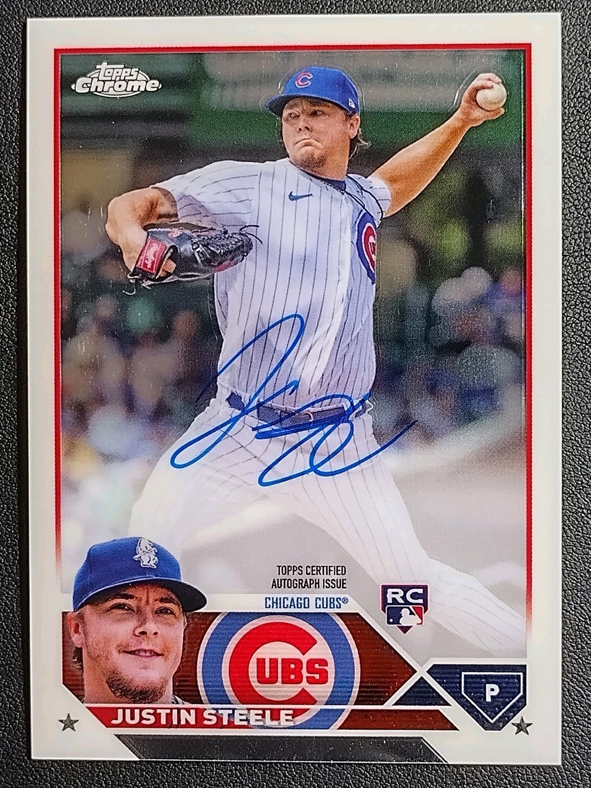 2023 Topps Chrome JUSTIN STEELE RC AUTO Chicago Cubs RA-JST