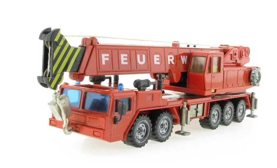 SIKU 4110 Faun Hydraulischer Kran FEUERWEHR 1:55 Autokran Crane Modell - Bild 3 von 4