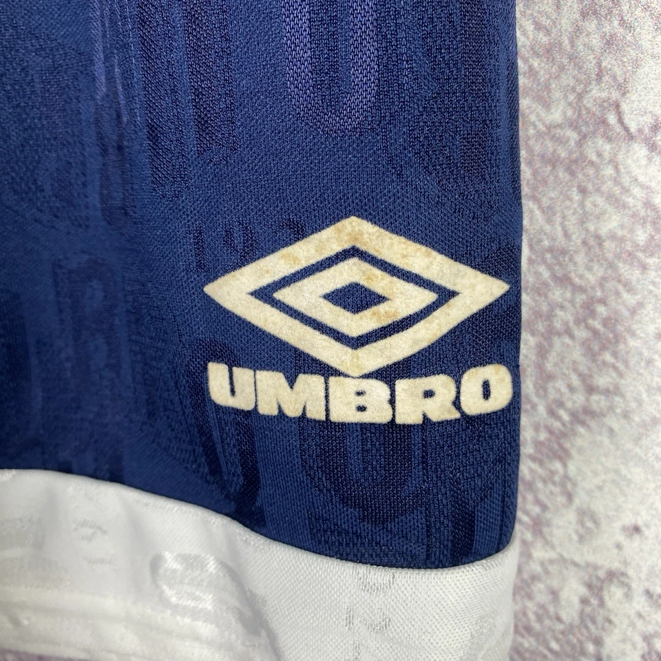 Винтажные тренировочные шорты Umbro Англия мужские беговые редкие 90-е Y2K размер 3 - Изображение 4 из 4