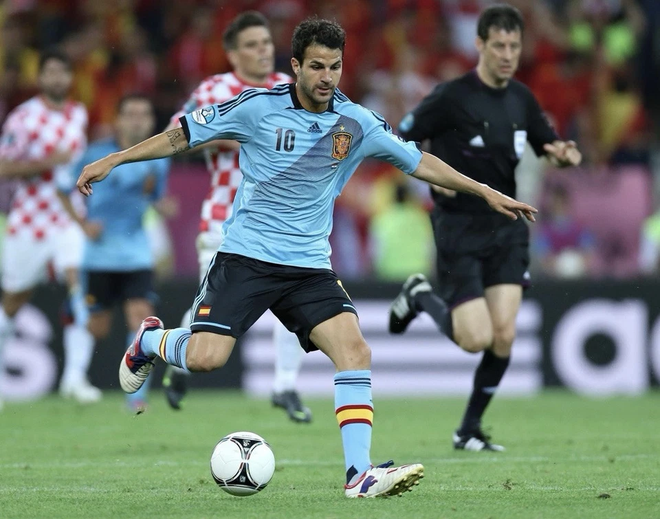Spain Away Cesc Fabregas Euro 2012 Jersey - Image 3 of 3