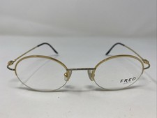 Fred Lunettes France F10 L02 49-16-130 Gold Half Rim Eyeglasses Frame IS76