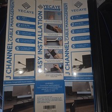 3 Boxes Cable Management Yecaye 7.8’ J Channel Cable 