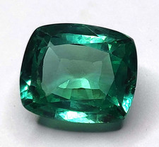 10.10 Ct Natural Ceylon Green Sapphire Certified GIE Cushion Cut Loose Gemstone