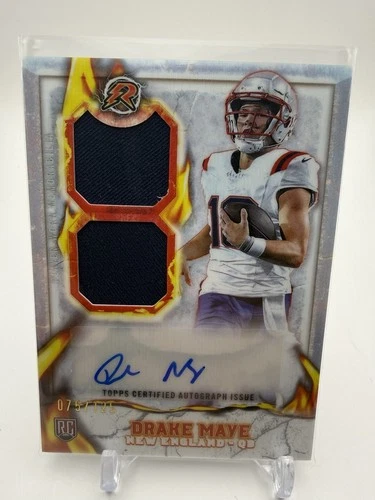 2024 Topps Resurgence Drake Maye /125 Ignite Rookie Patch Auto #IPA-DM NB1 CLEAN
