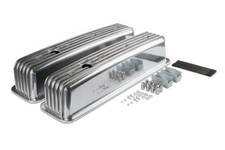 Mr. Gasket 6856g Cast Aluminum Ball Milled Center Bolt Valve Covers - Polished Mr. Gasket 6856g Cast Aluminum Ball Milled Center Bolt Valve Covers - Polished