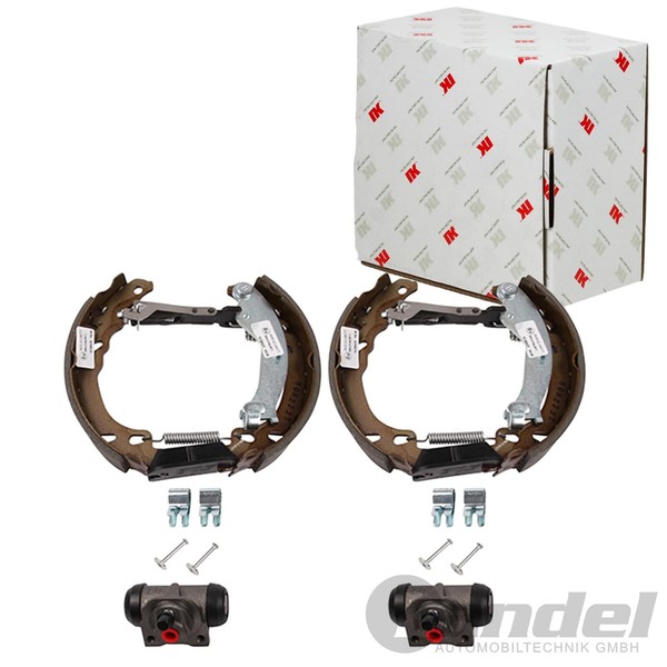 NK Bremsbacken Satz Hinterachse Passend FÜR Fiat 500 500L Panda Ford KA-image