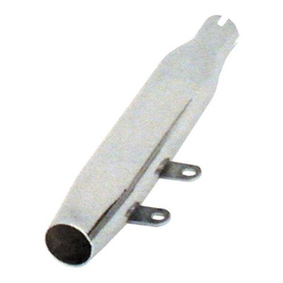 Paughco Replacement Muffler. Conical. Chrome, 95-99 Softail (Excl. FLSTF, FLSTN)