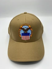The Corps Defense Logistics Agency Logo Beige Baseball Cap Hat One Size
