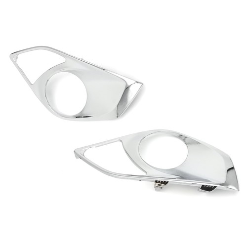Front Bumper Fog Lights W/ Chrome Covers & Bulbs For 2013-2015 Toyota Avalon - Picture 6 of 22
