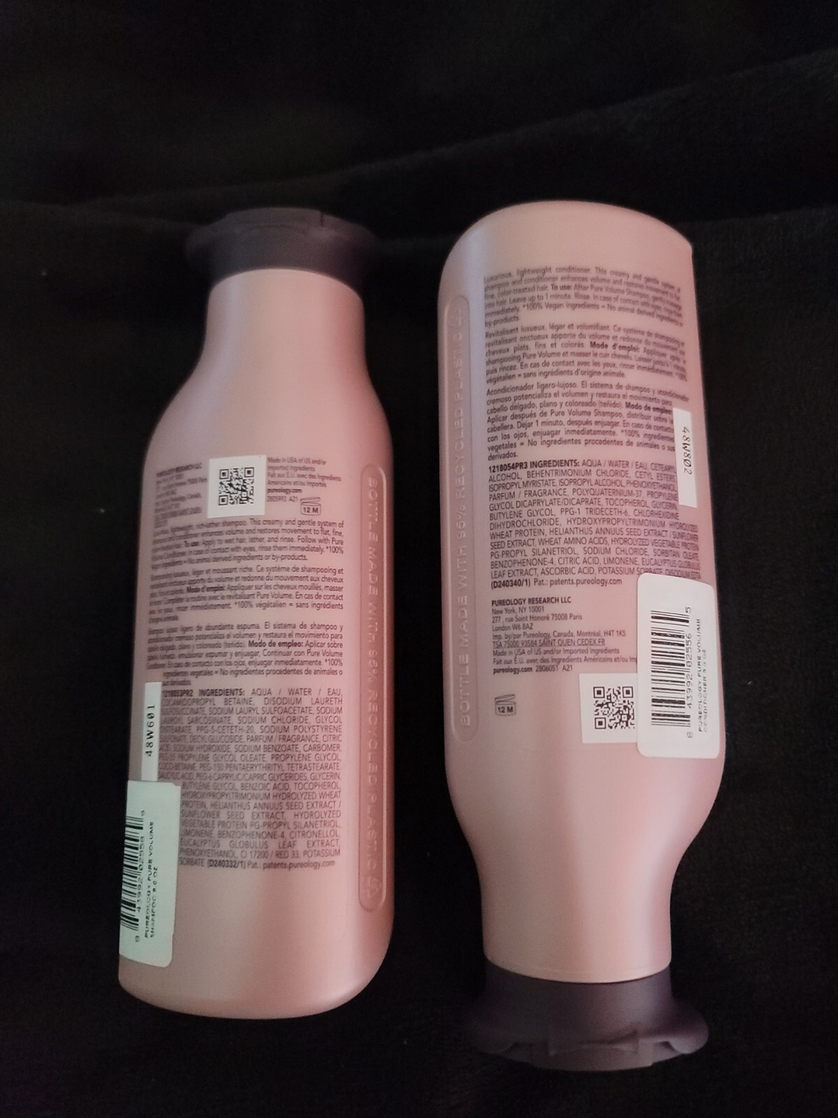 Pureology Pure Volume Shampoo/Conditioner For Flat, Fine, Color-Treated Hair 9oz