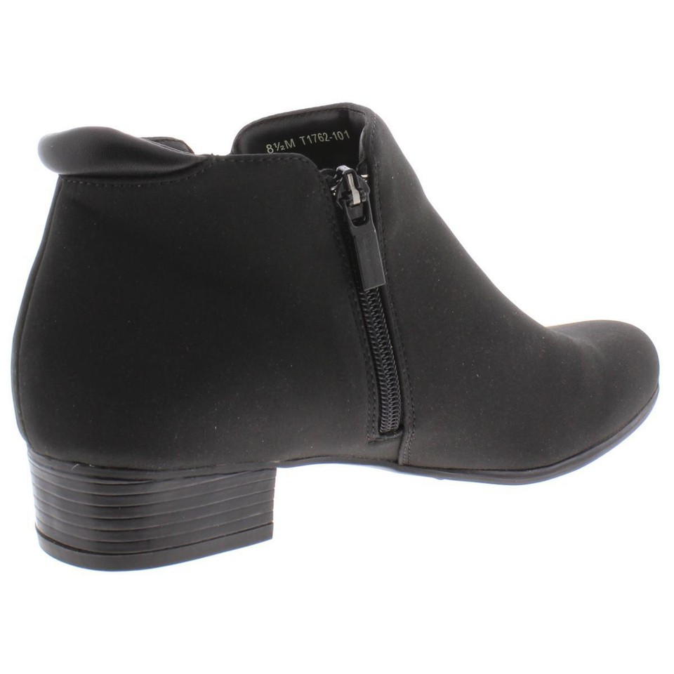 Trotters Womens Major Black Cushioned Booties Shoes 10.5 Narrow (AA,N