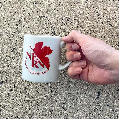 EVA STORE original NERV mug cup white Anime Japan Evangelion - Picture 4 of 11